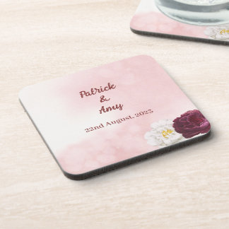 Posavasos Pascua de fiesta de boda de personalizable
