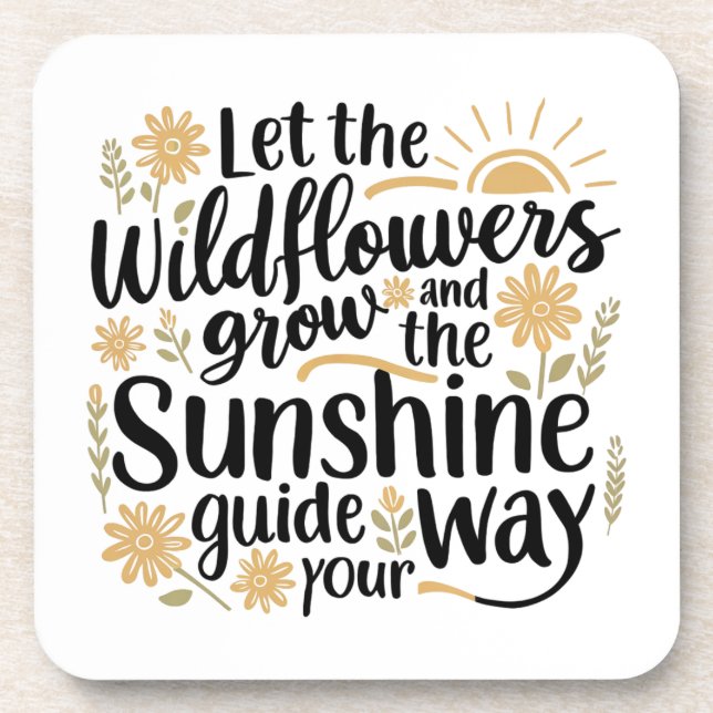 Posavasos Pascua de flores silvestres (Frente)