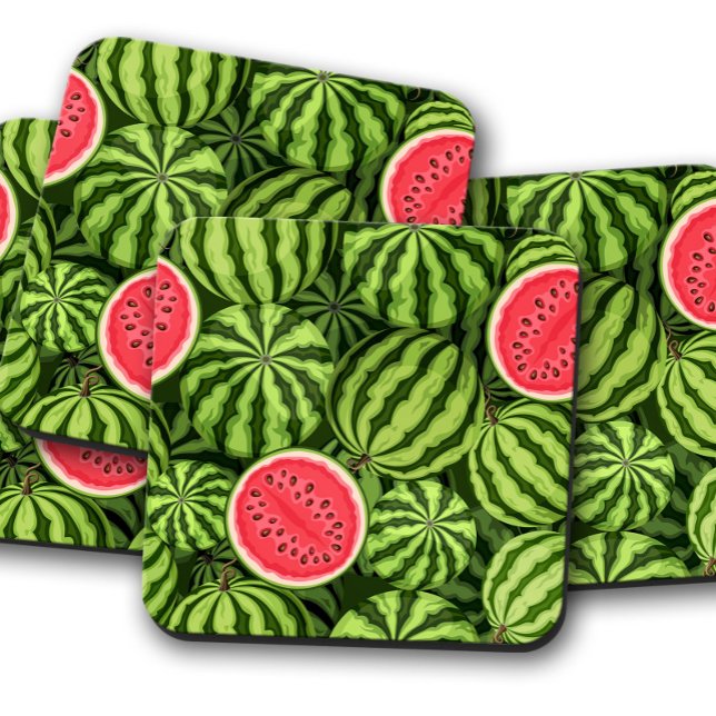 Posavasos Pascua de frutas de la sandía | Juego de aletas de (Subido por el creador)