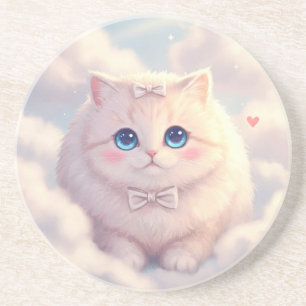 Posavasos Pascua de gato nublada