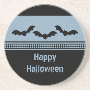 Posavasos Pascua de Halloween con batty Gone, azul claro