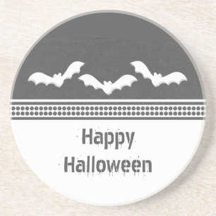 Posavasos Pascua de Halloween con batuta dorada, gris oscuro
