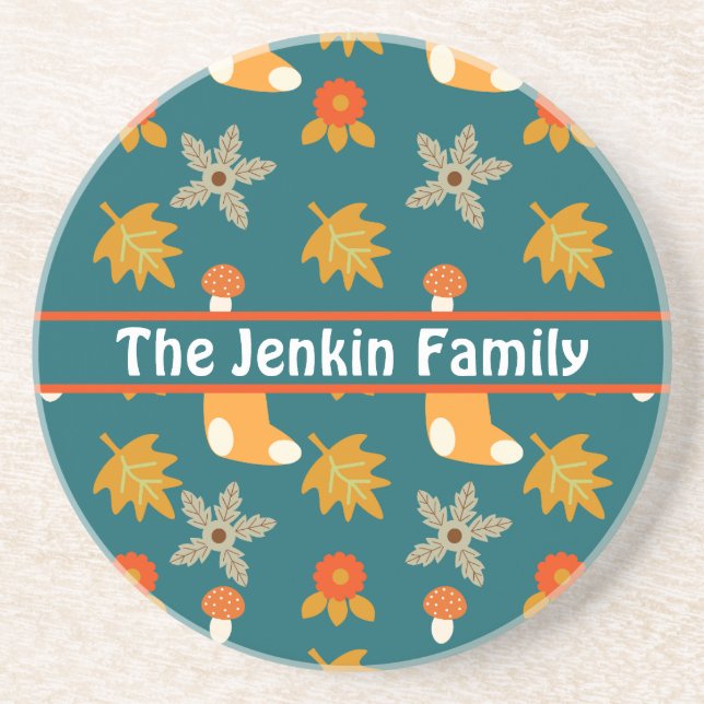 Posavasos Pascua de otoño personalizada (Frente)