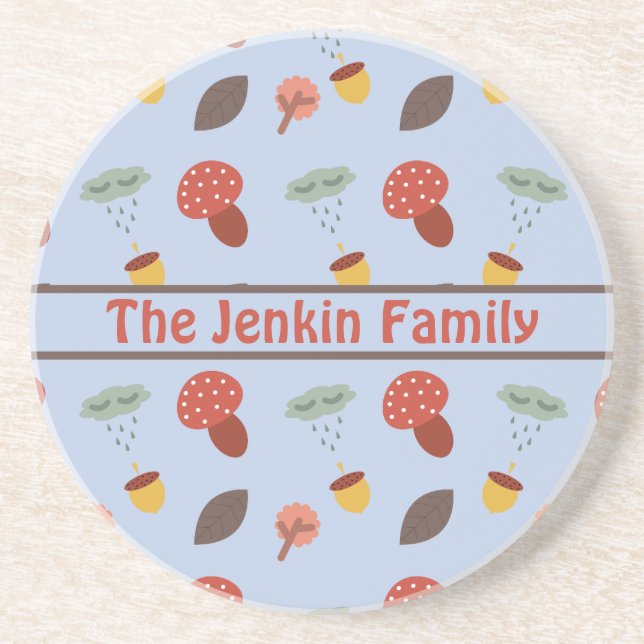 Posavasos Pascua de otoño personalizada (Frente)