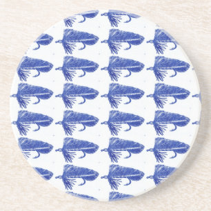 Posavasos Pascua de patrón de vuelo "Blue Matuka".
