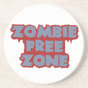 Posavasos Pascua de personalizado de Zombie Free Zone