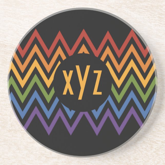 Posavasos Pascua de personalizado del patrón del patrón de c (Frente)