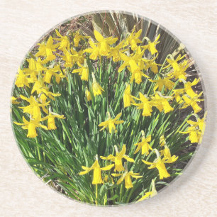 Posavasos Pascua de piedra arenisca de adobe amarillo primav