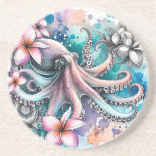 Posavasos Pascua de piedra arenisca de Octopus