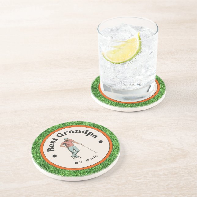 Posavasos Pascua de piedra arenisca - Mejor Abuelo de Par (Lado)