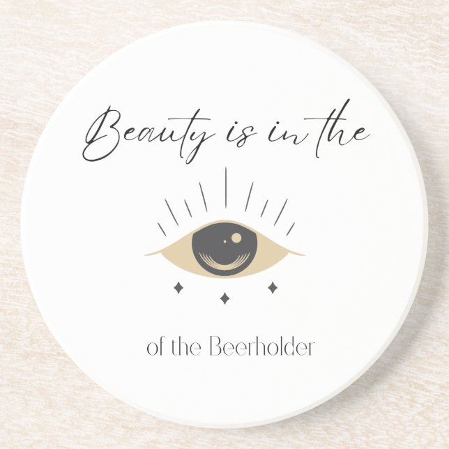 Posavasos Pascua de piedra cómica - Pun de los amantes de la (Frente)