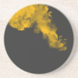 Posavasos Pascua de piedra de arenisca amarilla con un único