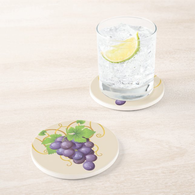 Posavasos Pascua de piedra de uvas (Lado)