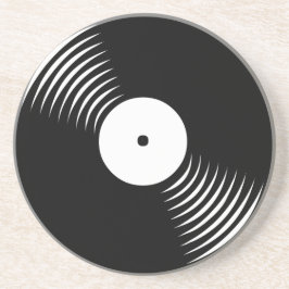 Posavasos Pascua de registro de vinilo retro del tigre de Co