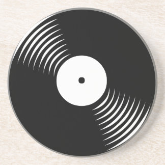 Posavasos Pascua de registro de vinilo retro del tigre de Co
