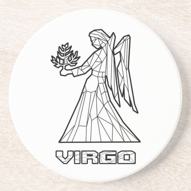 Posavasos Pascua de Rótulo Virgo Zodiac (Frente)