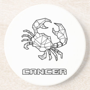 Posavasos Pascua de Rótulo Zodiac contra el cáncer