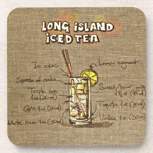 Posavasos Pascua De Té De Hielo De Long Island (Frente)