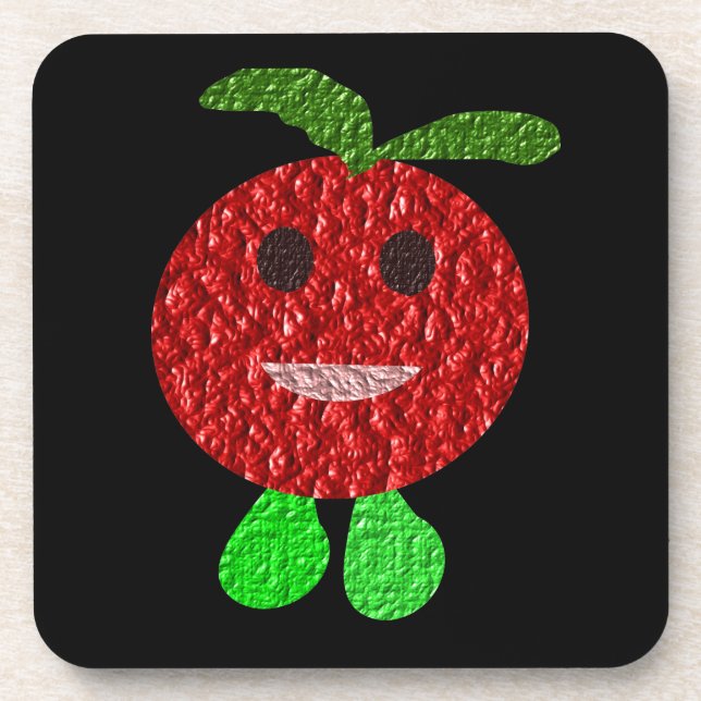 Posavasos Pascua de tomate feliz (Frente)