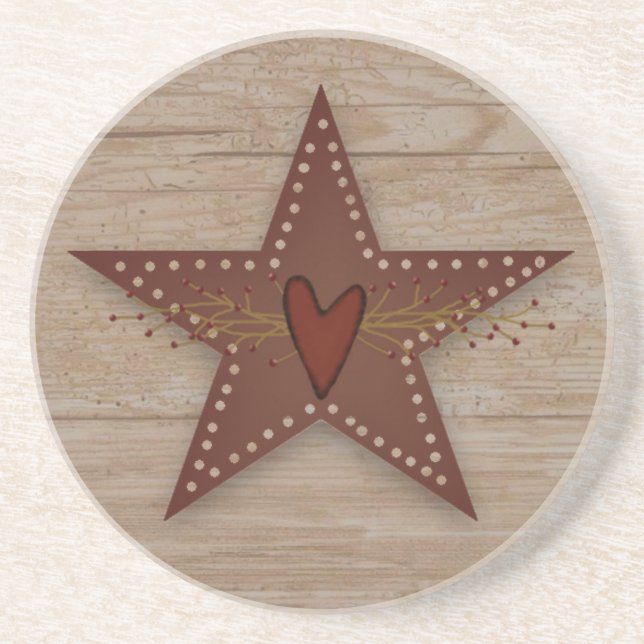 Posavasos Pascua Estrella de Estrella de Estaño punteado (Frente)