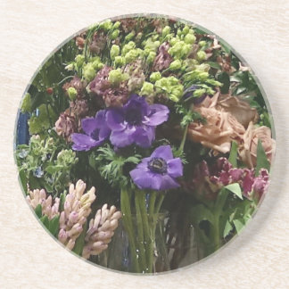 Posavasos Pascua floral para el florido amante amante de la
