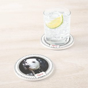 Posavasos Pascua fotográfica de perro con pipa