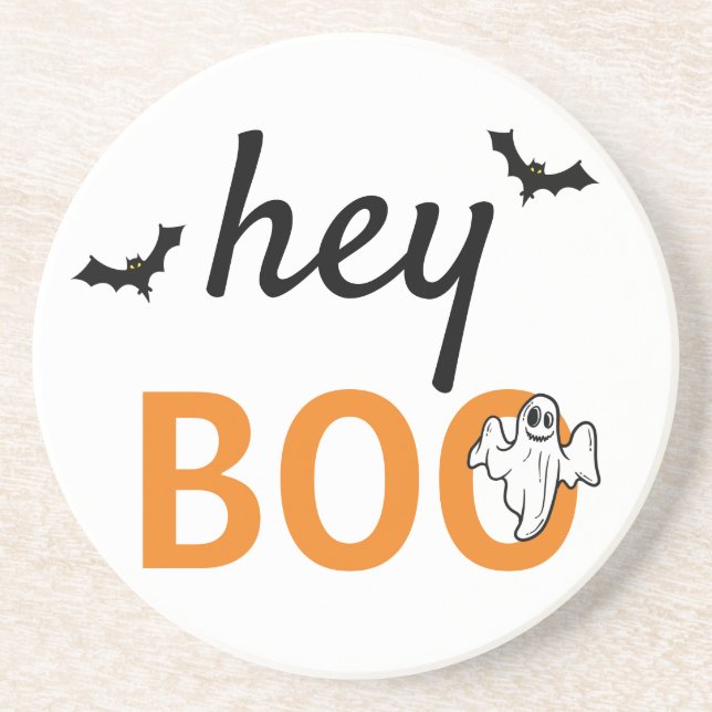 Posavasos Pascua - hey BOO Ghost / Bats (Frente)
