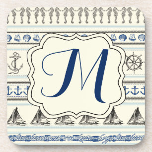Posavasos Pascua Monográfica De Bebida Nautical Anchor De Ve