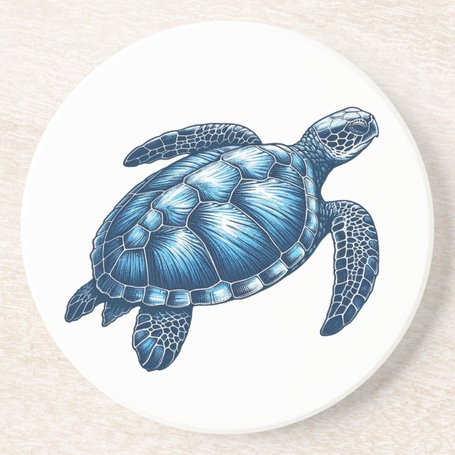 Posavasos Pascua Náutica de la Tortuga de Mar (Frente)