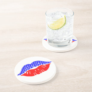 Posavasos Pascua para beber un beso patriótico