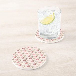 Posavasos Pascua Pastel Rosa Beige Huevos Sandstone Monstruo