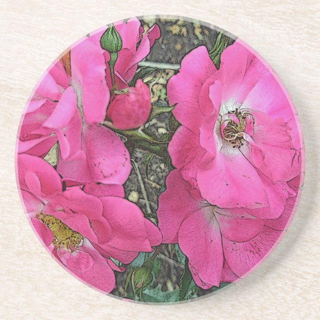 Posavasos Pascua Rosa de escalada rosa (Frente)