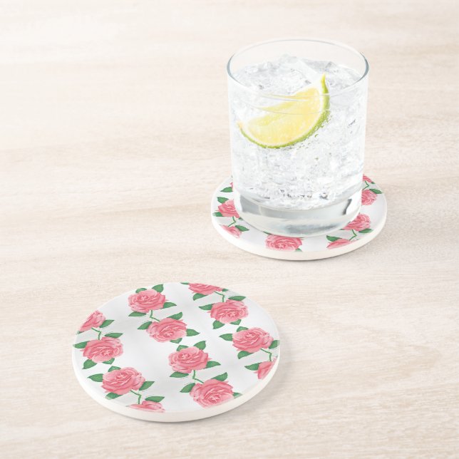 Posavasos Pascua rosa de piedra arenisca (Lado)