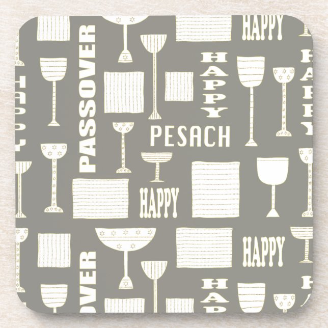 Posavasos Pascuas de montaña "Vino y Pascua de Matzah" (Frente)