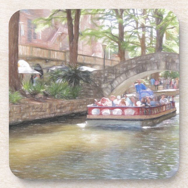 Posavasos Paseo del río de San Antonio (Frente)