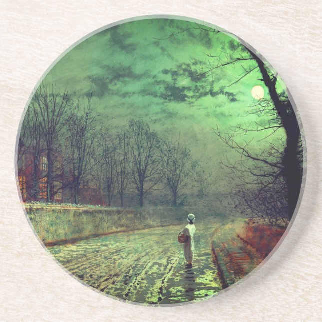 Posavasos Paseo en luna (Frente)