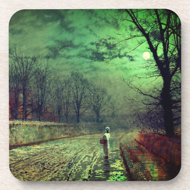 Posavasos Paseo en luna (Frente)