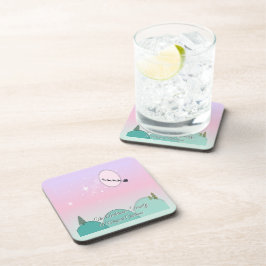 Posavasos Paseo Mágico en Trineo bajo la Luna con Pastel