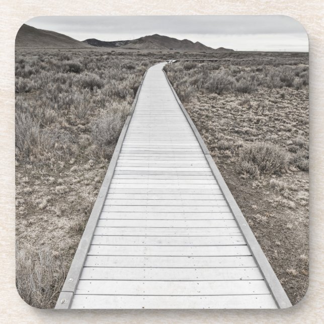 Posavasos Paseo marítimo a través del desierto (Frente)