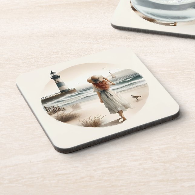 Posavasos Paseo por el faro marítimo (Lado Izquierdo)