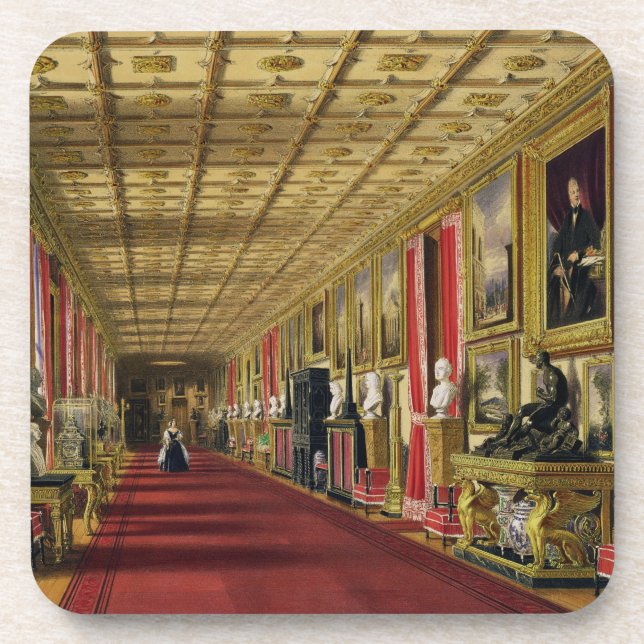 Posavasos Pasillo del sur, castillo de Windsor, 1838 (Frente)