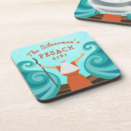 Posavasos Passover Azul Verde azulado Marrón Personalizado N