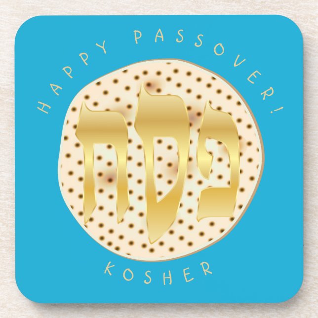 Posavasos Passover Seder Kosher Pesach Matzah (Frente)