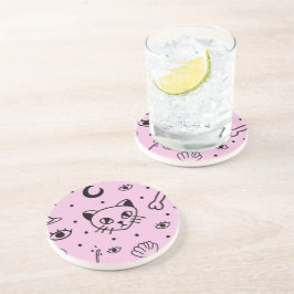 Posavasos Pastel Gótico Kitty Coasters
