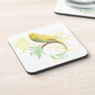 Posavasos Pastel Green Parakeet
