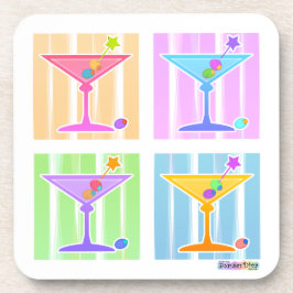 POSAVASOS PASTEL POP ART MARTINIS