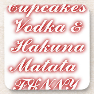 Posavasos Pasteles rojos Vodka Hakuna Matata FUNNY.