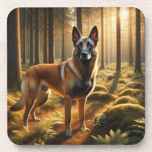 Posavasos Pastor Belga Malinois (Frente)