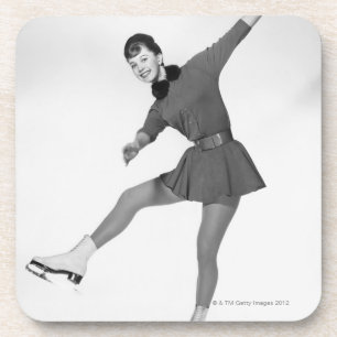 Posavasos Patinaje artístico la mujer