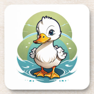 Posavasos pato blanco